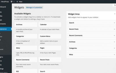 Les Widgets de WordPress